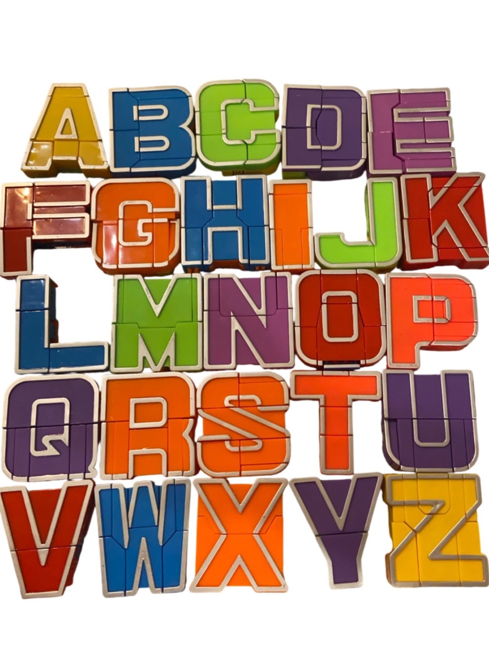 Alphabet Robot Transformers W/ Storage Box Educational Toy 26 Letters Multicolor - Picture 2 of 9